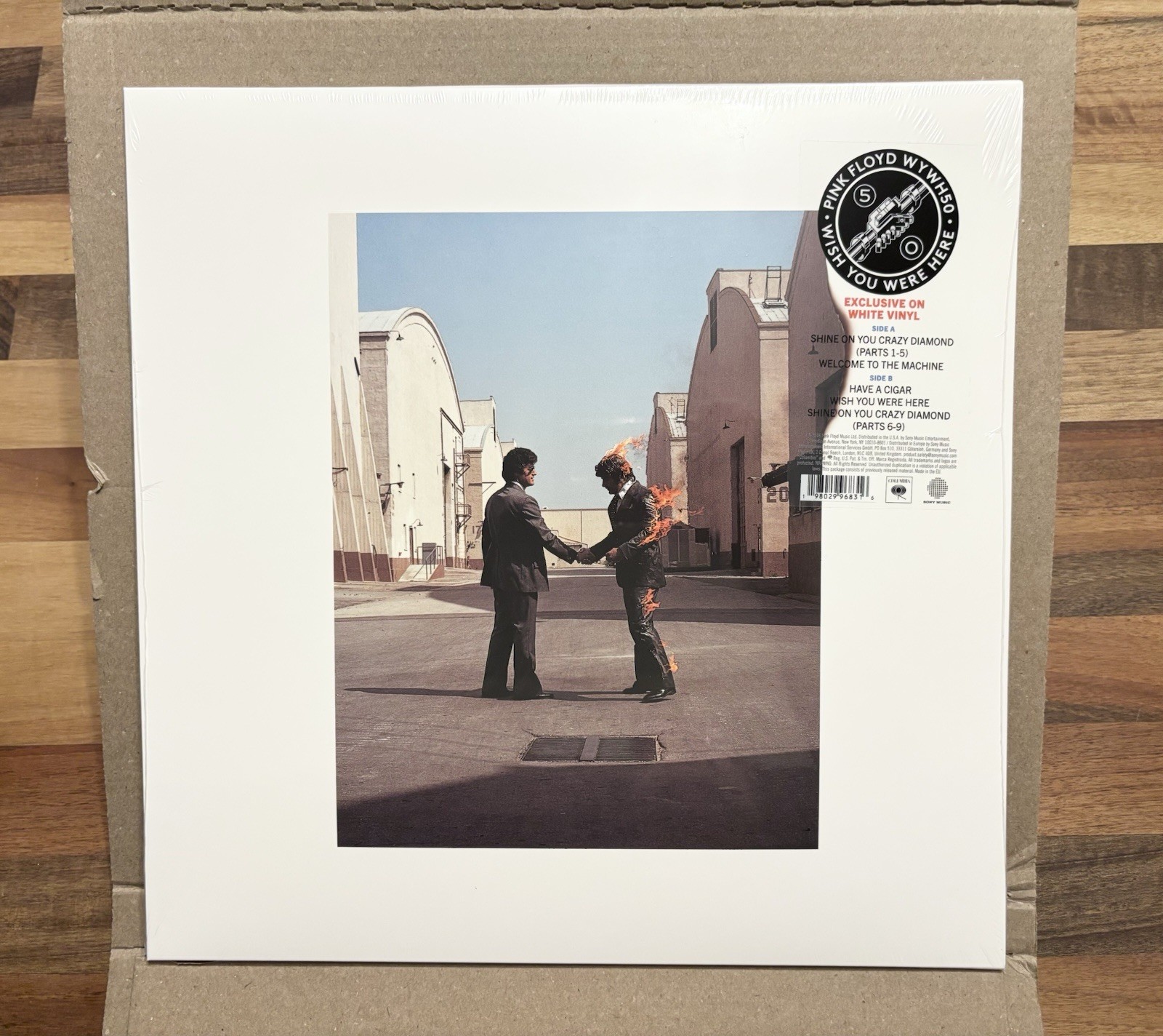 Pink Floyd Wish You Were Here 50th Anniversary Ltd Edition White Vinyl - Sealed