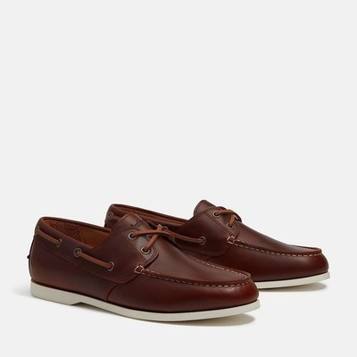 TIMBERLAND CEDAR BAY ESSENTIAL BOAT SHOE Bootsschuh , Gr. 42 , RST FULL GRAIN