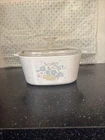 Vtg Corning Ware A3B  Country Cornflower Basket 3 Liter Casserole w/ PYREX Lid