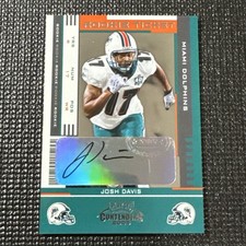 2005 Playoff Contenders JOSH DAVIS Rookie Ticket Auto Card # 147 Dolphins RC SP. rookie card picture