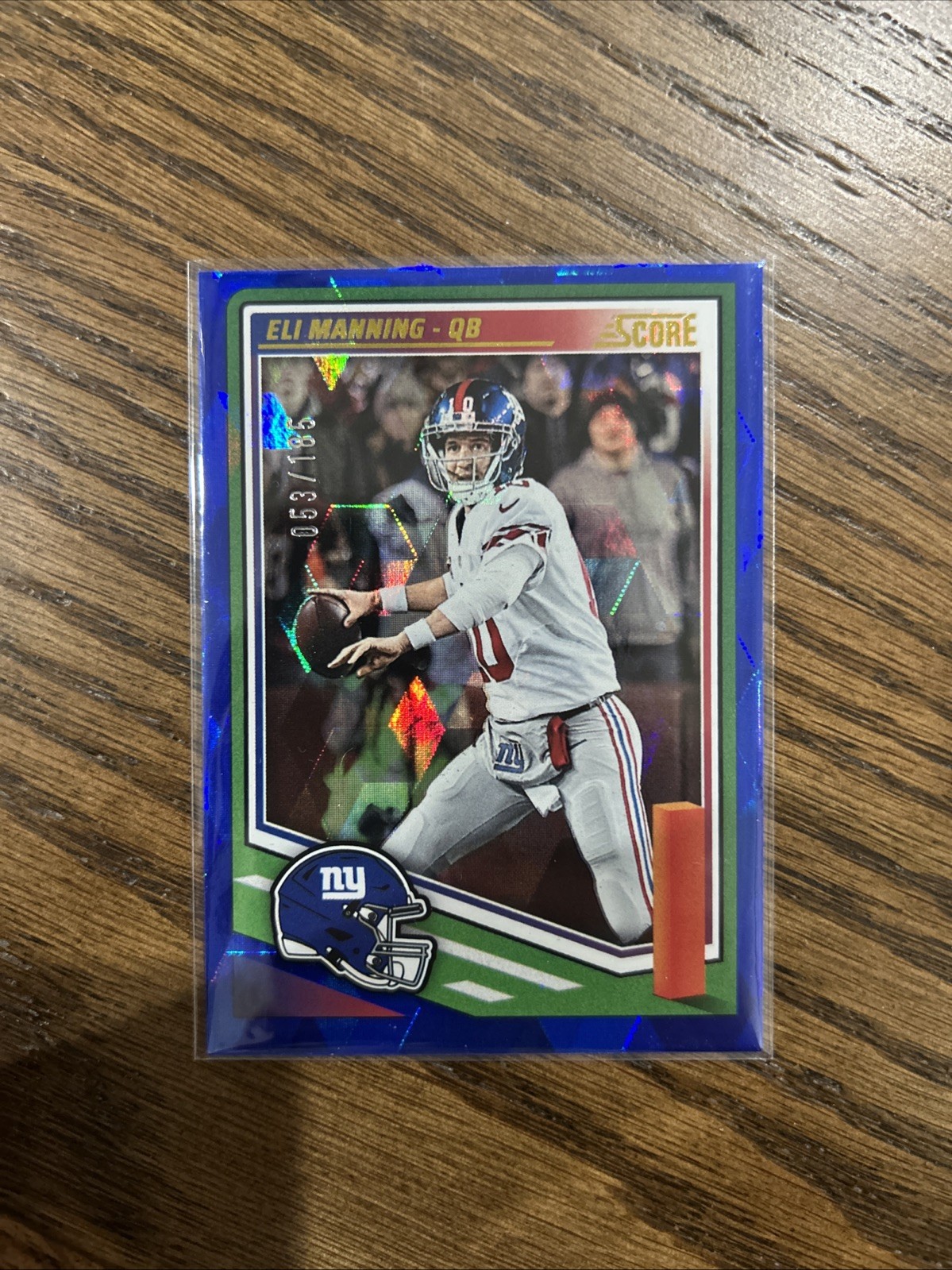 2025 Panini Score Eli Manning Cubic #53/185 Giants