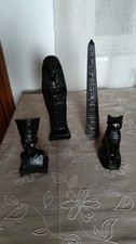&Auml;gyptische Uschebti, Nofretete, Bastet, Obelisk aus Stein