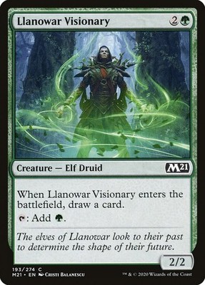 Llanowar Visionary Core Set 2021 Regular