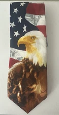 Steven Harris American Flag Men's Neck Tie USA Patriotic NeckTie