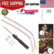 1 Pair Metal Glasses Replacement Temple, Black Eyeglasses Arms Legs, Eye Glas...