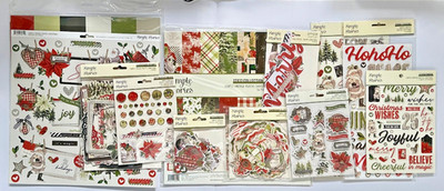 Simple Stories Simple Vintage RUSTIC CHRISTMAS 12x12 Collection Lot