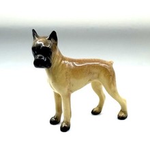 Vintage Miniature Retired Hagen-Renaker Brown Boxer Dog Figurine - Made In USA