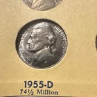 NICE 1959 VINTAGE NICKEL FOLDER 1938-1965 WITH 64 COINS UNIQUE!! SEE 24 PHOTOS — photo 8