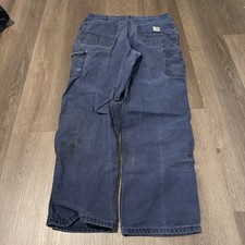 Vintage Y2K Carhartt Mens Pants 34x32 B11 Carpenter Workwear Faded Distressed