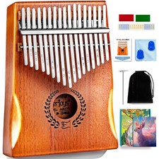 Everjoys Kalimba Thumb Piano 17 Keys, Professional Musical Instrument Finger ...