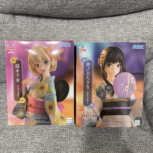 Set di figure SEGA Liquirizia Recoil Chisato Nishikigi Takina Inoue Yukata Luminasta - Foto 10 di 24