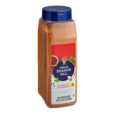 Morton Season-All Seasoned Salt 35 oz. All Purpose, No MSG, Non GMO, Kosher, NEW
