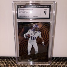 2025 Panini Revolutions Justin Jefferson Shock Wave