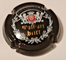 Capsule de champagne Wafflart-Briet Noir, blason rouge N°1