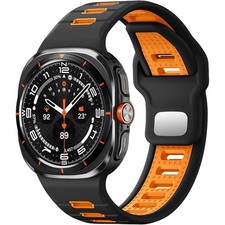 Soft Silicone Strap for Samsung Galaxy Ultra Watch 47mm with Waterproof Loop