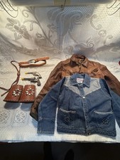 Lone Ranger, Davey Crockett, Kit Karson Lot Jackets, Toys, Cuffs, Accessories