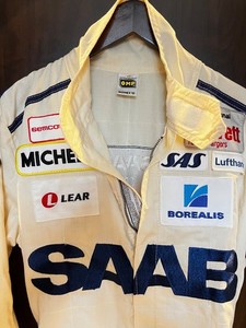 Vintage OMP Nomex III SAAB Racing Suit Size 46 Saab 900 Talladega Challenge Mich