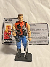 Vintage (Loose, 100% Complete) 1987 Hasbro GI Joe ARAH Renegade: MERCER (v1)
