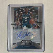 Panini 2019-20 Prizm Larry Johnson Hornets Autograph #15 Basketball Card