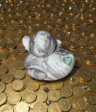 Rubber Duck Money Straight Cash All About the Benjamins Pattern Jeep Dash Duckin