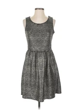 Olive and Oak Women Gray Casual Dress S