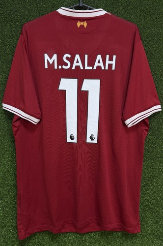 MOHAMED SALAH MEN'S FC LIVERPOOL 2017/2018 FOOTBALL SOCCER SHIRT JERSEY SIZE XL