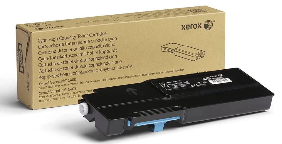 Genuine Xerox 106R03518 Cyan Toner Cartridge High-Capacity - Image 1 of 1