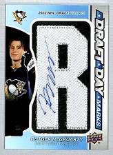 Rutger McGroarty 2025-26 SP Game Used Draft Day Marks Rookie Auto /35 #DDM-RM