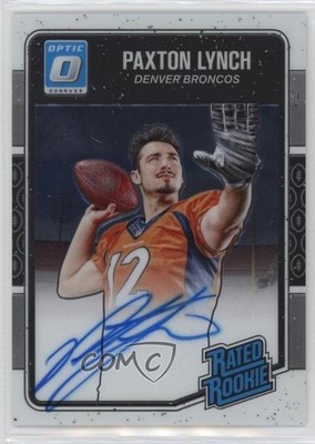 2016 Donruss Optic Rated Signatures 130/150 Paxton Lynch #190 Rookie Auto RC 2u3