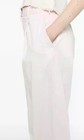 Light Pink Cotton Wide-Leg Pleated Relaxed Fit Women's Dress Pants with Pockets — photo 8