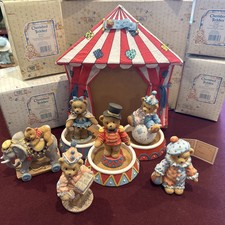 Cherished Teddies The Circus Is In Town Tent 6 Figurines Boxes