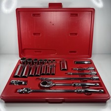 MINT Snap On Tools 222FSMP 22Pc 3/8 Dr 6Pt Metric General Service Socket Set VTG