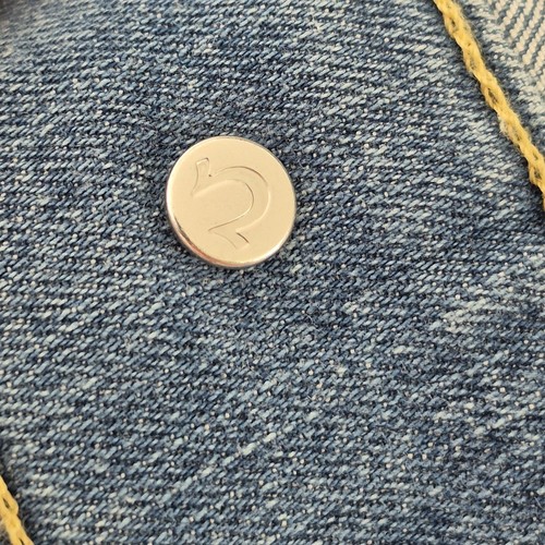 True Religion Jimmy SN Trucker Jacket | Size M | Light Blue | Stretch Denim - Picture 11 of 14