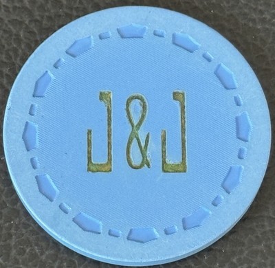 Vintage 1966 J&J (J & J Club) Casino Card Room Poker Chip Santa Cruz CA