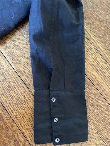 Nicholas K Silk Blend Long Shirt Tunic Women S Black Sheer Lagenlook Minimalist - Picture 11 of 14