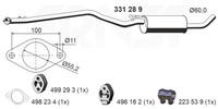 Ernst MittelschalldäMpfer 331289 FüR Connect Tourneo Transit Ford Tdci Tddi