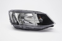 Skoda Fabia Scheinwerfer Rechts Schwarz Headlight Driver Valeo OEM
