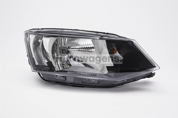 Skoda Fabia Scheinwerfer Rechts Schwarz Headlight Driver Valeo OEM-image
