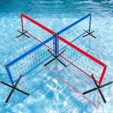 Portable Swimming Pool Game Volleyball Net Four Square Net Floating Foldable Fun