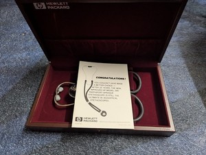 Hewlett Packard Rappaport Sprague stethoscope in presentation case excellent