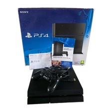 Sony PlayStation 4 PS4 500GB Black Console Excellent Condition Boxed Fast Post