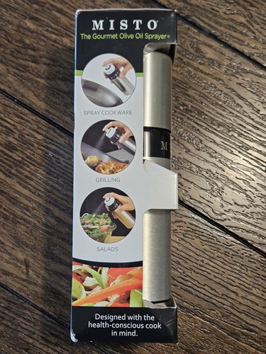 Misto Gourmet Olivenöl Pumpsprüher Neu im Karton gebürstetes Aluminium - Bild 2 von 4