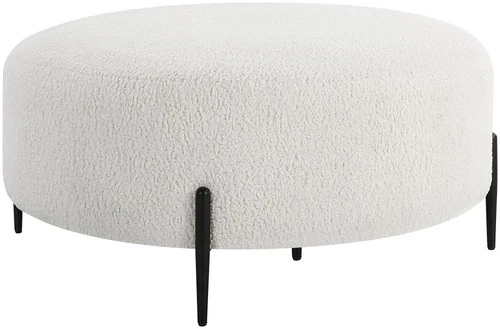 Uttermost 23778 Arles 40"W Standard Ottoman - White - Picture 1 of 5