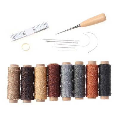 18 Pieces Polsternähgarn, Gewachst Nähwerkzeuge Lederwerkzeug Set