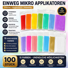 50/100pcs Disposable MicroBrush Eyelashes Ext...