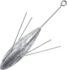 5 Pack Sputnik Sinker Spider Sinker 2oz-10oz Surf Fishing Lead Weight Pyramid...