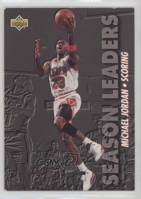 1993-94 Upper Deck Season Leaders Michael Jordan #166 HOF 1t5