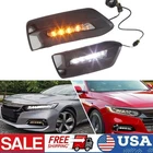 3 Color LED DRL Daytime Running Light w/ Turn for Honda Accord 2018 2019 2020