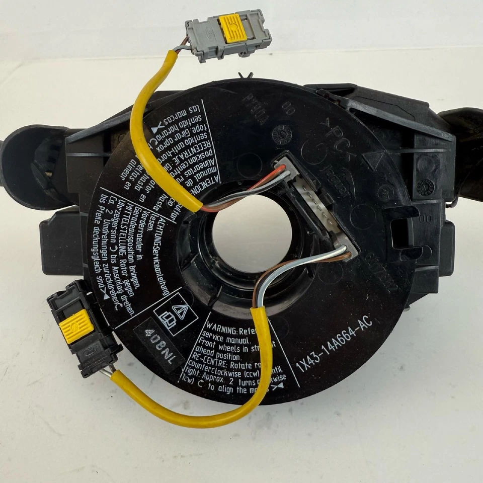 01-04 Interruptor de columna de dirección Jaguar X-Type resorte de reloj 1X43-14A664-AC OEM Foto 3 de 4