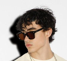 Mocha Curve Luxury Sunglasses for Men, Brown Shade Sunglasses, Gift Sunglasses
